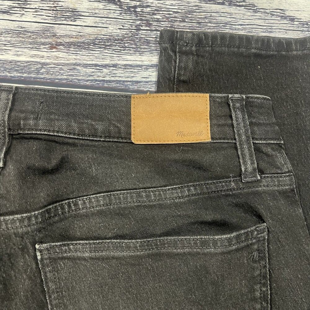 Madewell The Mid Rise Perfect Vintage Jean Clean Black NH629 Women’s Size 30 - Picture 5 of 7